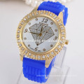 Bracelet en silicone montre bracelet en cristal montre horloge